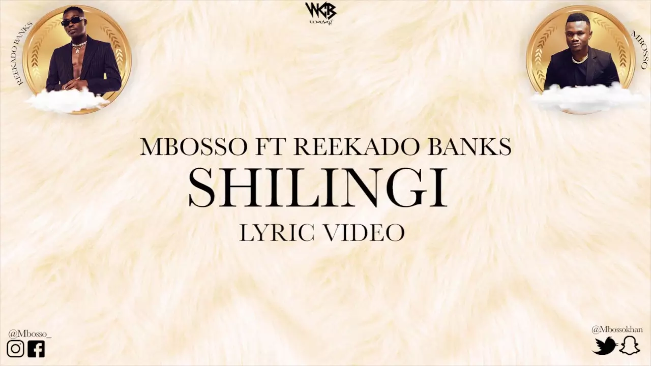 Mbosso Ft Reekado Banks - Shilingi (Lyric Video) Sms SKIZA 8547463 to 811 - YouTube