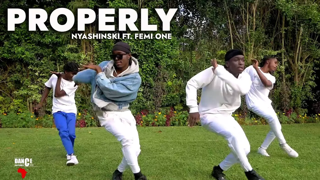 Nyashinski - PROPERLY ft. Femi One (Official Dance Video) | Dance Republic Africa - YouTube