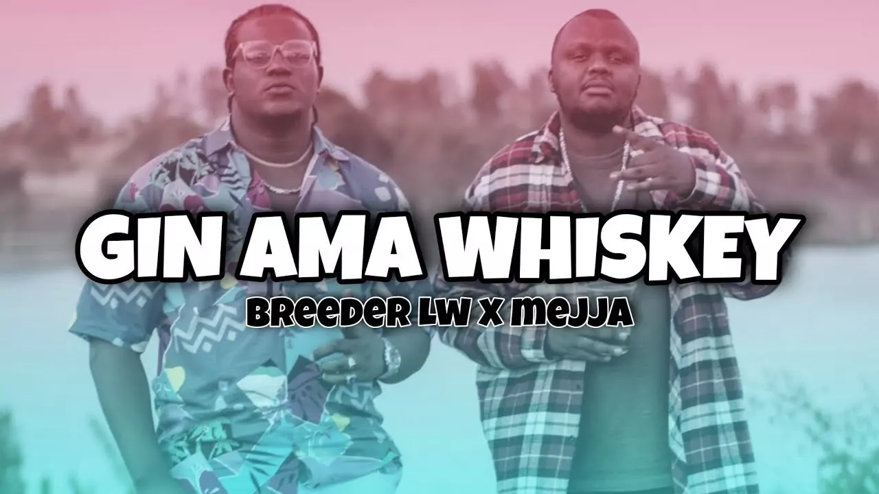 Breeder LW ft Mejja - Gin Ama Whiskey (Official Lyrics) - YouTube